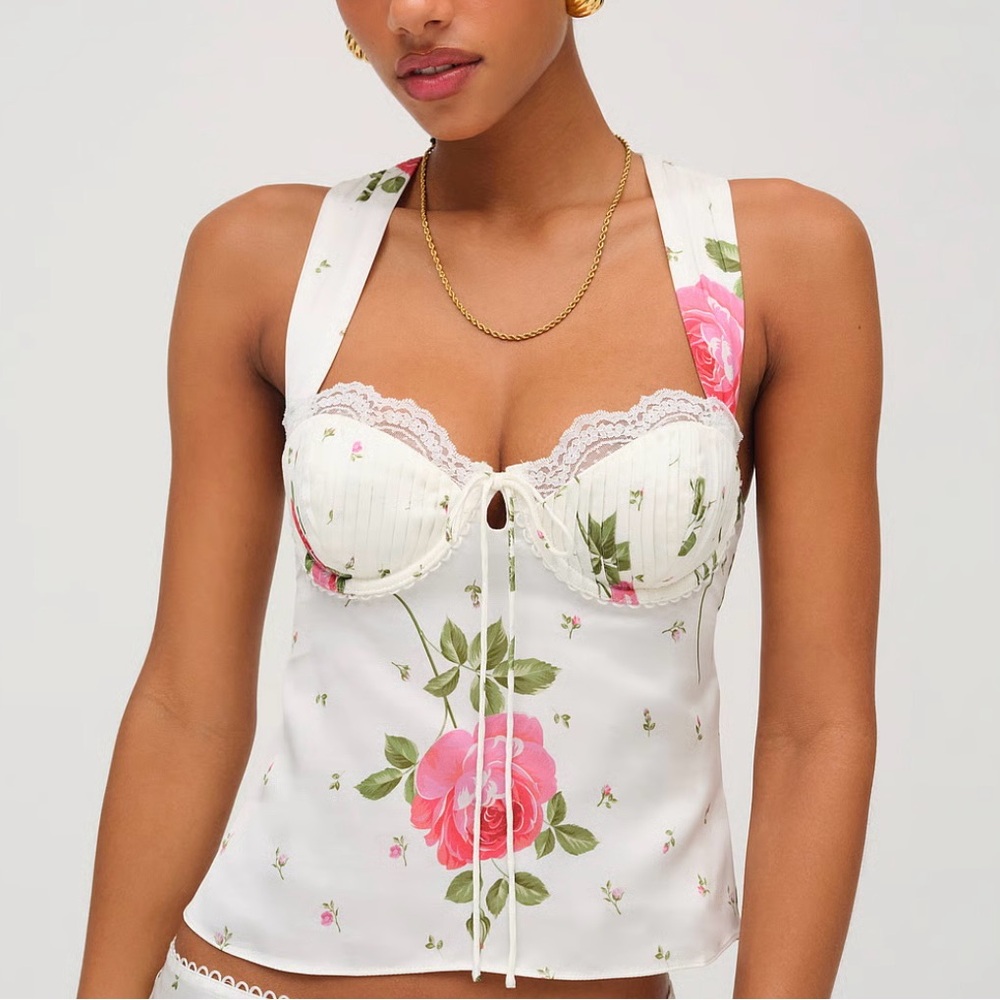 For Love And Lemons Rosebud corset top Bustier